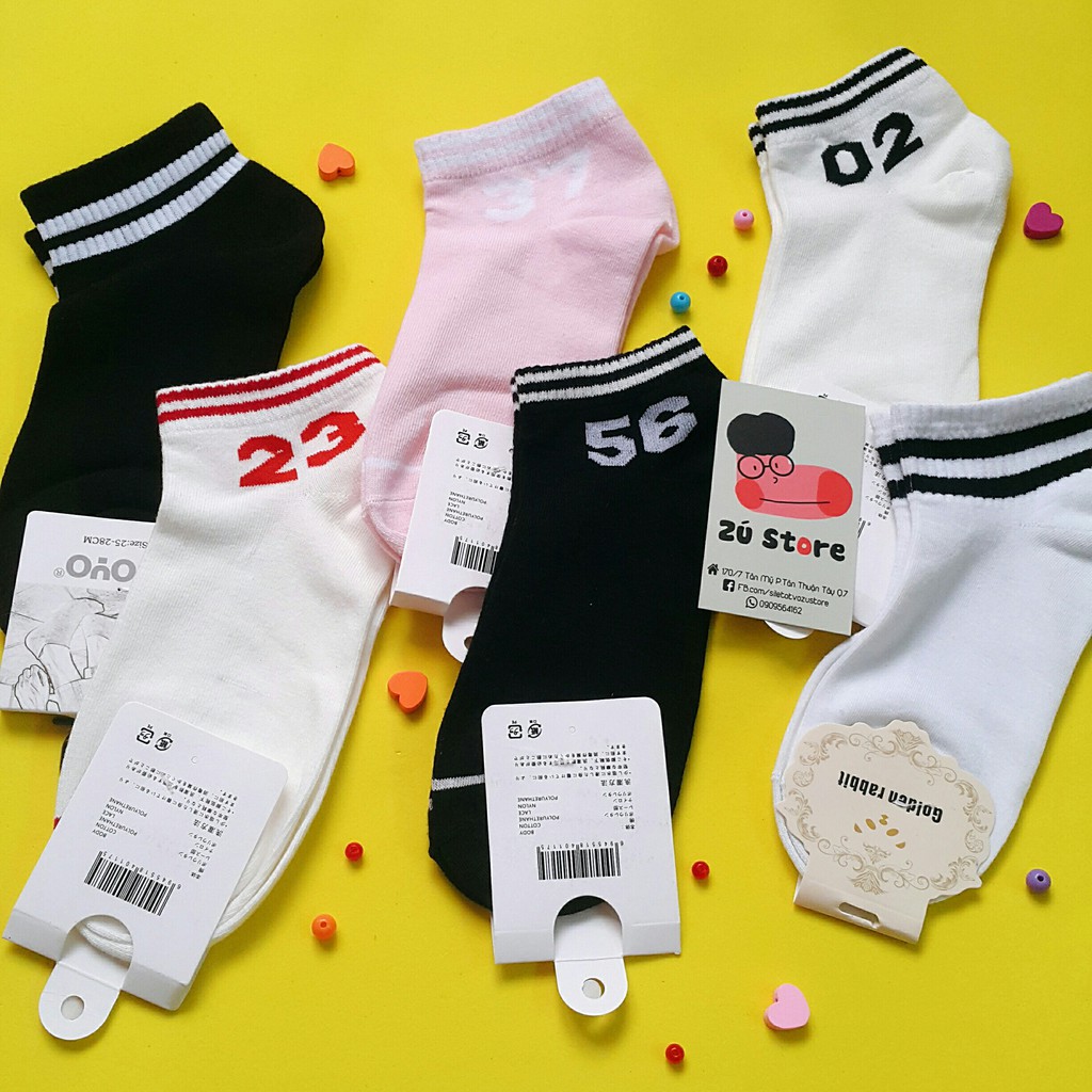 vớ sọc, số cổ ngắn