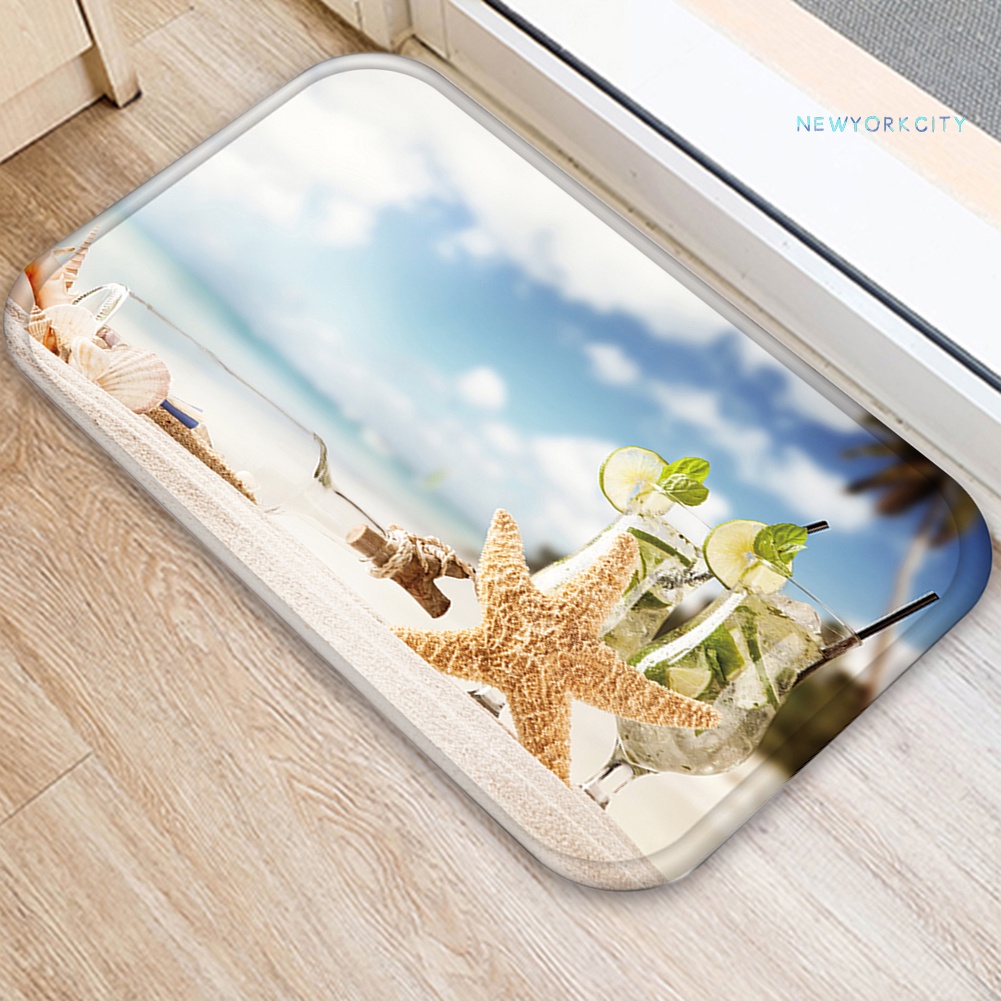 Thảm Lót Cửa Ra Vào / Cửa Ra Vào Chống Trượt Hình Sao Biển Kích Thước 40x60cm