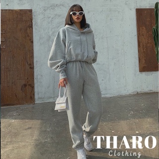 Set Áo Hoodie + Quần Dài, Vải Nỉ Trần Bông - Tharo Clothing [SET0002]