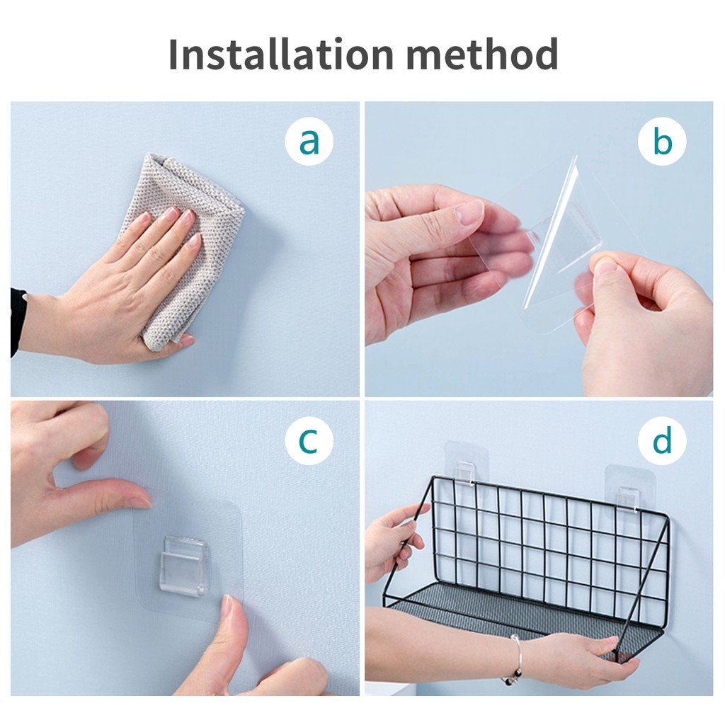 Giá Treo Tường JUJIAJIA Bằng Sắt Không Cần Khoan Tiện Dụng