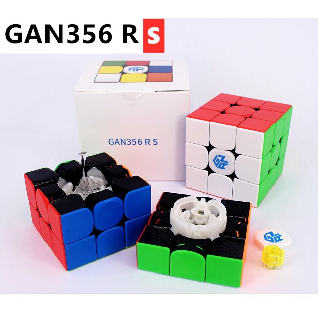 Đồ Chơi Rubik 3x3 Gan 356 RS New (Tặng Dầu Bôi Trơn Và Chân Đế) - Rubik Cao Cấp, Bẻ Góc Cực Tốt, Nhanh Mượt