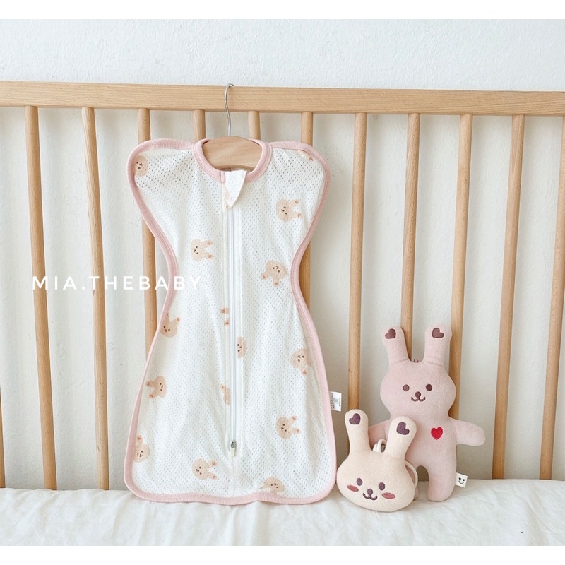 Nhộng chũn ngủ cho bé cotton lưới Dottodot - Hàn Quốc MADE IN KOREA