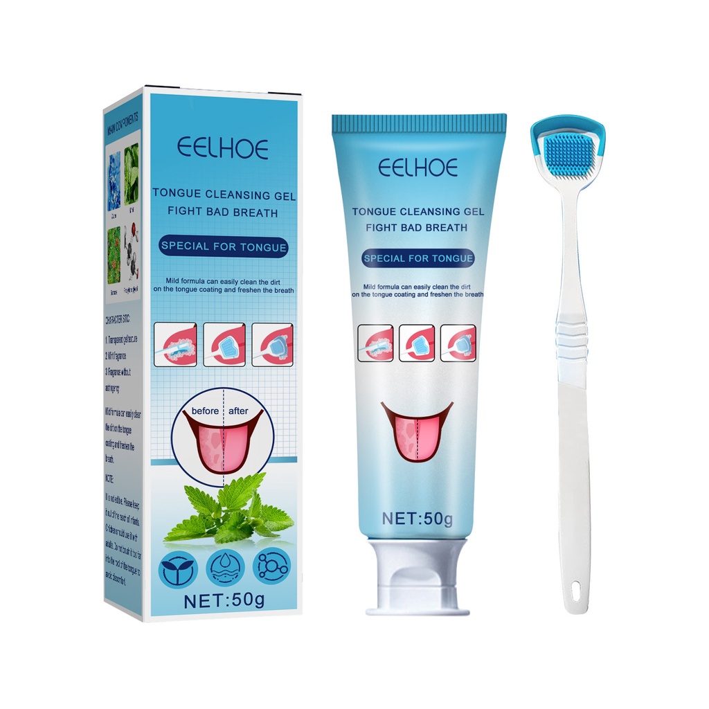 Gel Làm Sạch Lưỡi Eelhoe Loại Bỏ Mùi Hôi Chăm Sóc Răng Miệng