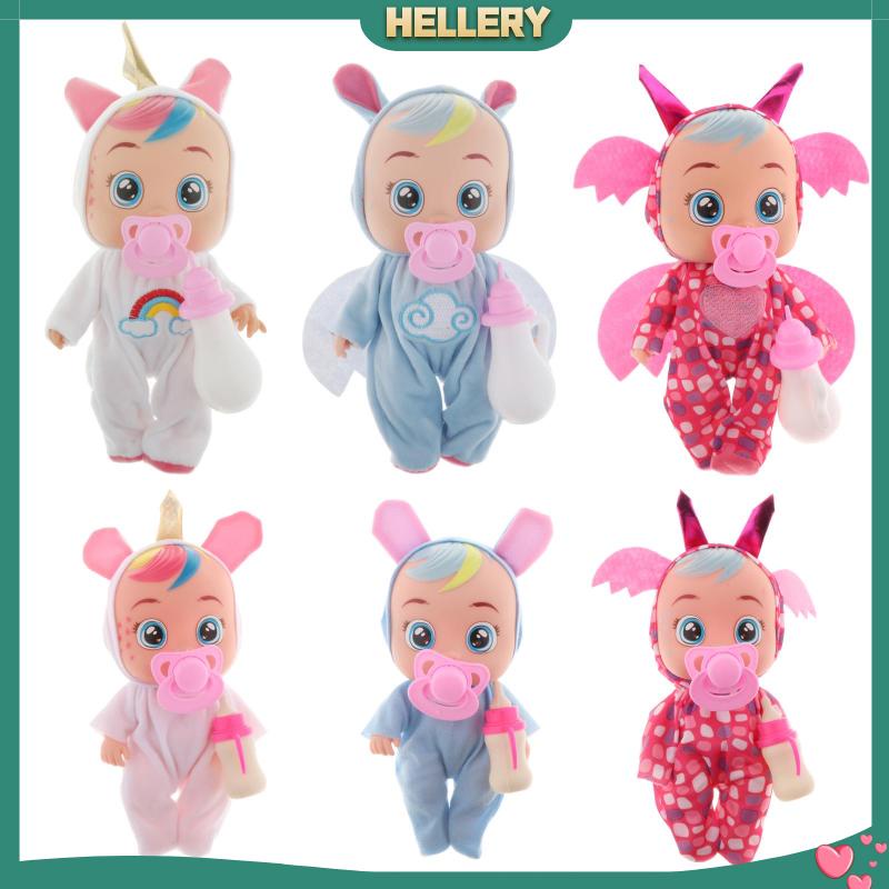 [HelleryVN] Búp Bê Em Bé Giống Thật Có Thể Khóc Ăn Được Tương Tác Đồ Chơi Nước Mắt Thật Làm Quà Tặ
