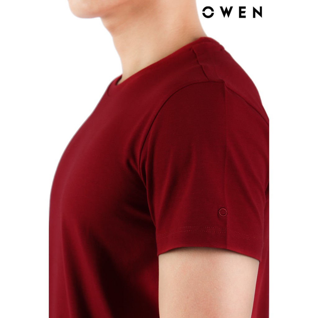Áo Tshirt ngắn tay Owen Modal Bodyfit màu đỏ - TSN22037