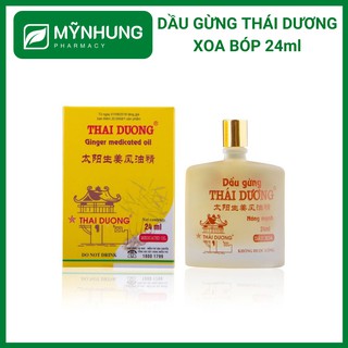 DẦU GỪNG THÁI DƯƠNG XOA BÓP NÓNG lọ 6ml, 24ml