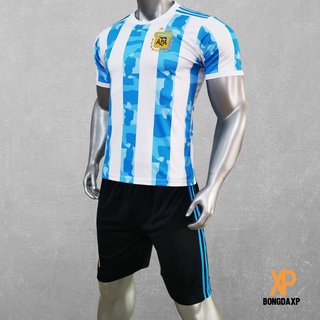 Quần áo bóng đá, đồ đá banh Đội Tuyển Argentina Mới Vải thun lạnh cao cấp