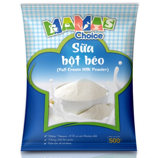 500GR BỘT SỮA BÉO PHA TRÀ SỮA HOẶC LÀM BÁNH Mama’s Choice
