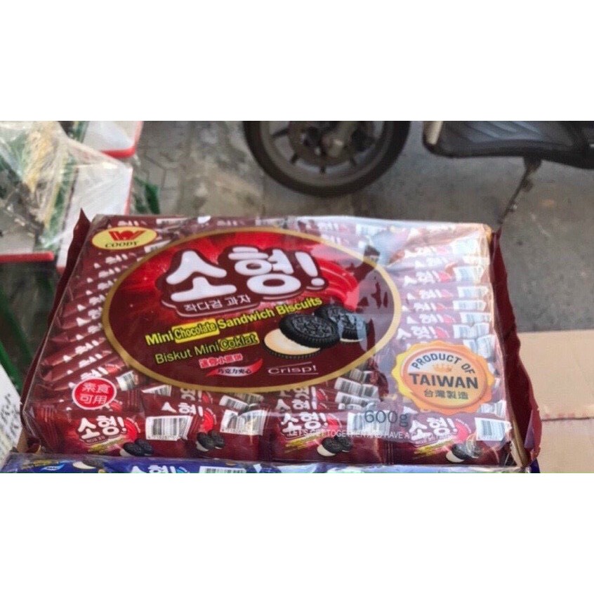 Bánh Quy Kẹp Kem Oreo Đài Loan Vị Chanh Gói 600g 60 Chiếc Date mới