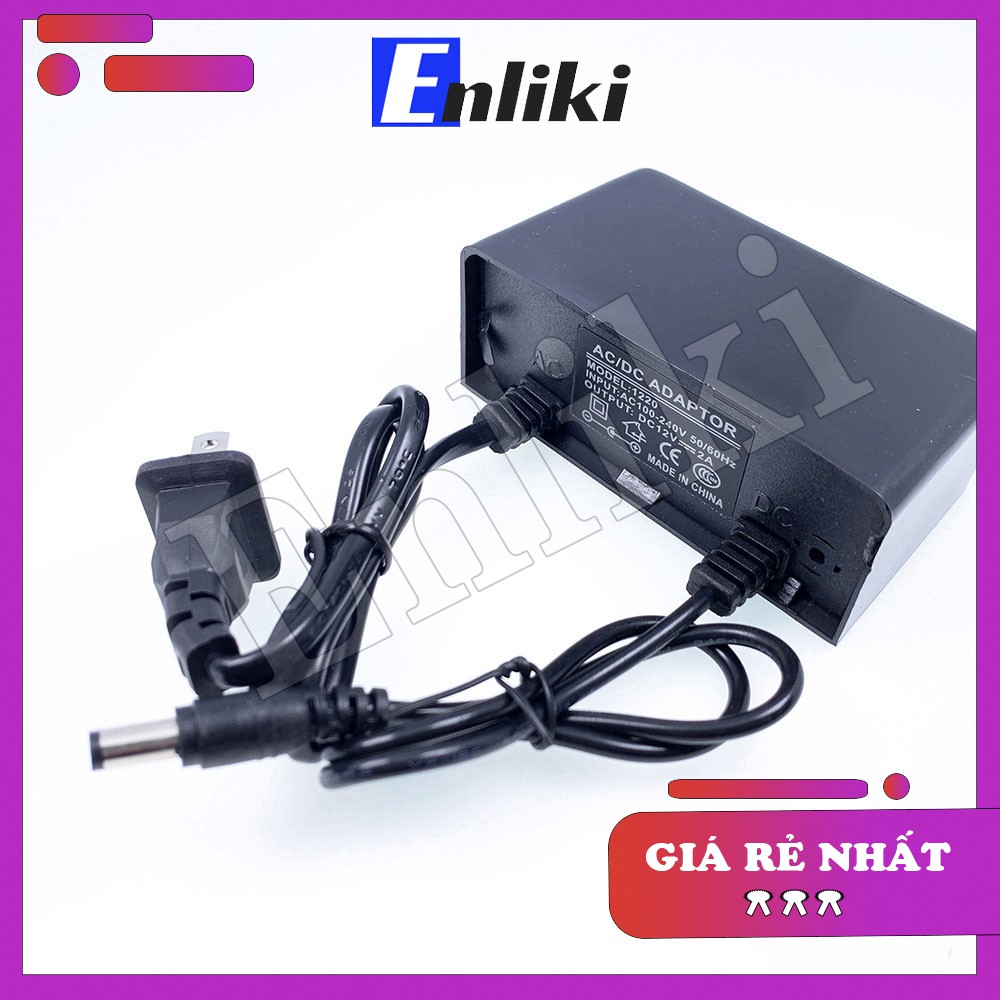 Adapter nguồn 12V 2A Cho Camera Giám Sát Ngoài Trời (Loại Tốt)