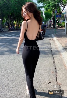 Jumpsuit 2 dây hở lưng quần dài