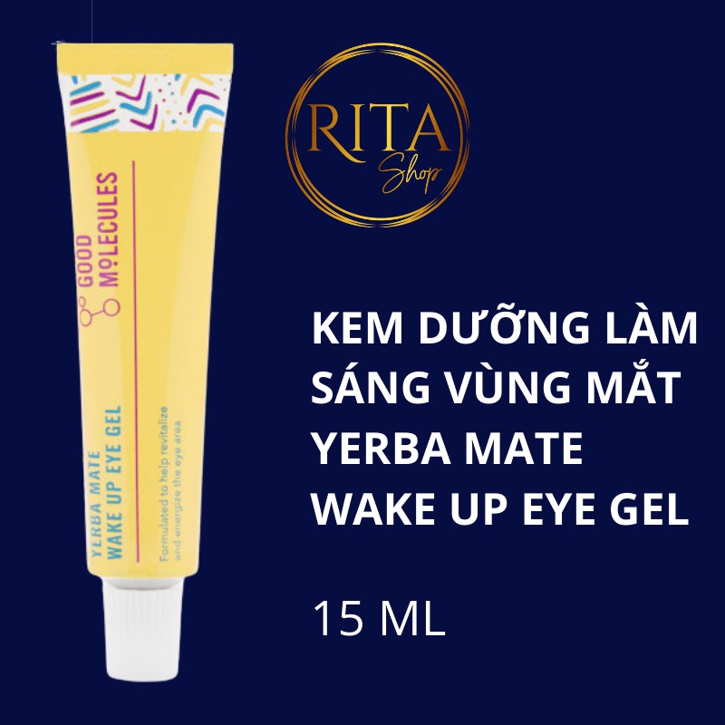 [Bill Mỹ] Kem dưỡng da làm sáng vùng mắt Good Molecules Yerba Mate Wake Up Eye Gel 15ml