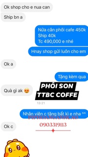 Phôi son tẩy tế bào chết cà phê
