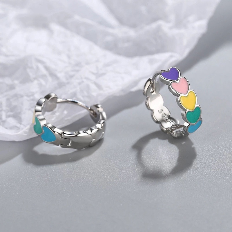 Tmdbyx Khuyên Tai Hình Trái Tim Bằng Nhựa Epoxy 925 Thời Trang Ngọt Ngào Cho Bạn Gái