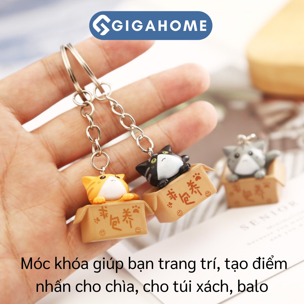 Móc Khóa Mèo Con Bỏ Trong Hoopk KeyChain GIGAHOME 9410