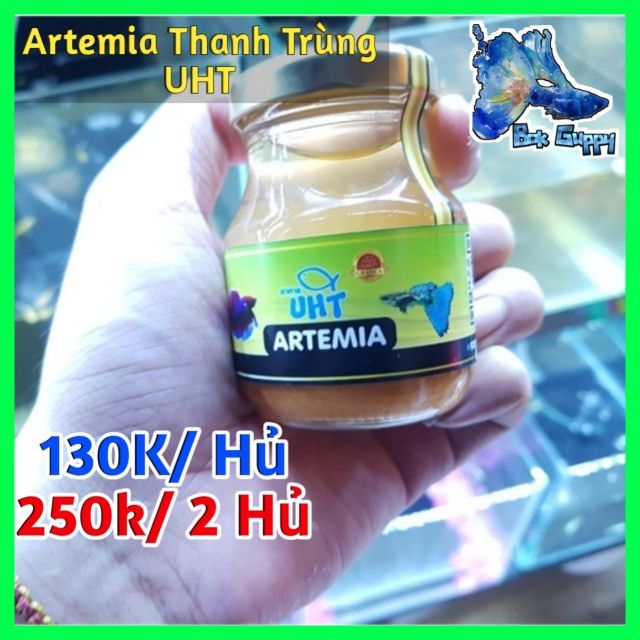 Artemia Thanh Trùng - Artemia Đóng Hộp UHT - Thức Ăn Cá Cảnh Tiện Lợi