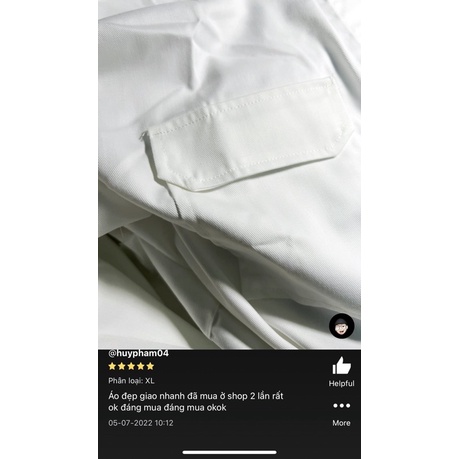 Áo Sơ Mi Nam Tay Dài Phối Hai Túi Hộp Unisex, Phong Cách Hàn Quốc, Hàng Thiết Kế Mr.Smile 99 Shop