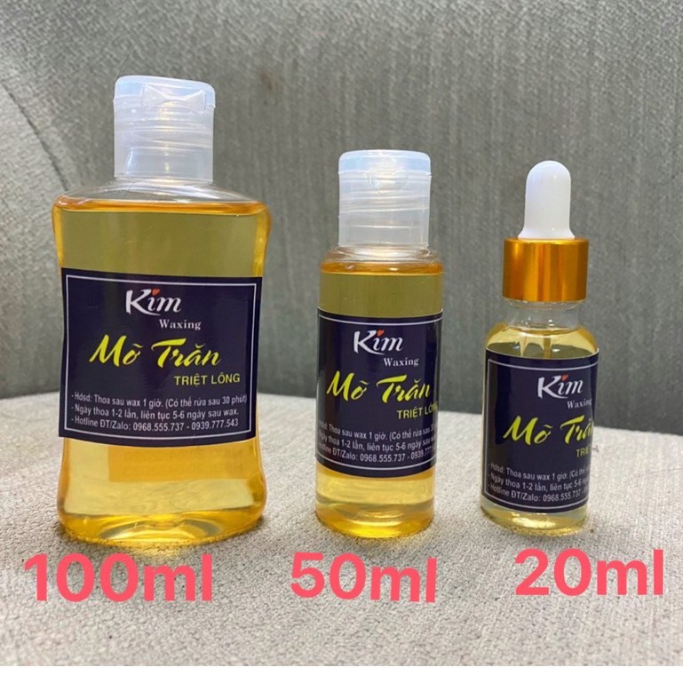 Mỡ trăn nguyên chất Hỗ trợ triệt lông hiệu qủa