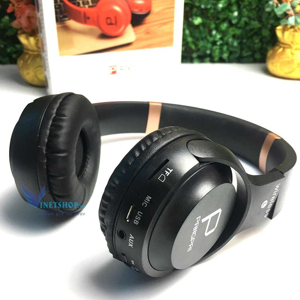 Tai nghe Bluetooth chụp tai BT V4.2 - Hỗ trợ thẻ nhớ - Hệ thống âm bass khỏe có thể gập lại Âm Thanh Đỉnh Cao -dc2983