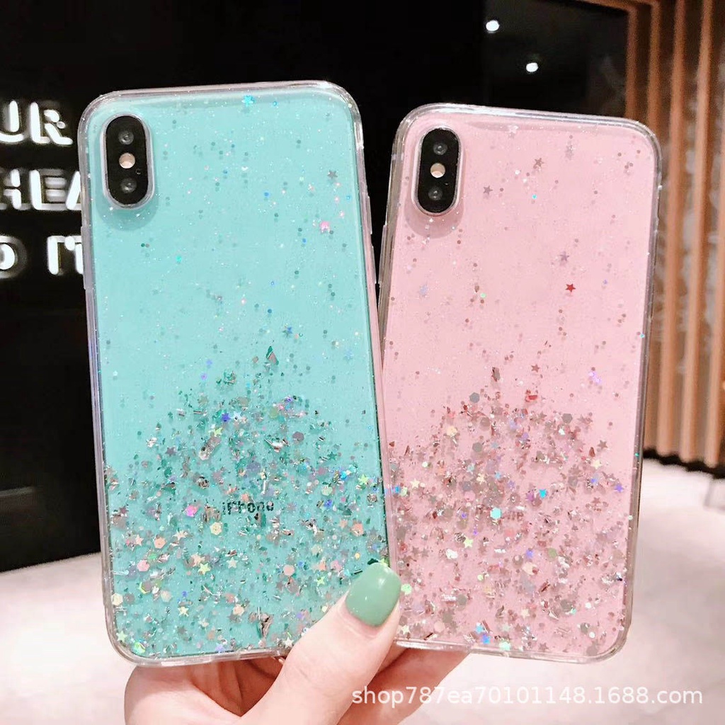 Ốp điện thoại mềm phối kim tuyến lấp lánh dành cho APPLE IPHONE X XS XR XS MAX 11 PRO MAX