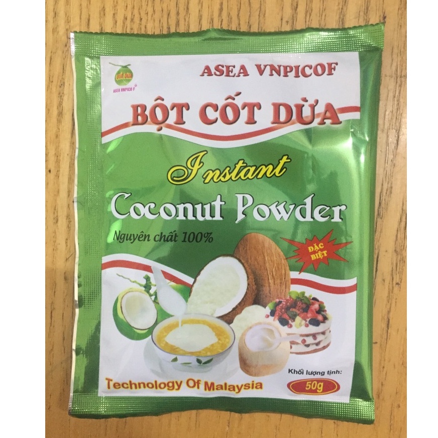 Bột Cốt Dừa Nguyên Chất Gói 50g