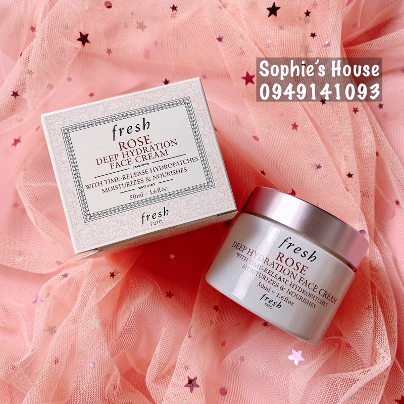 Kem dưỡng ẩm Fresh Rose Deep Hydration Face Cream 50ml