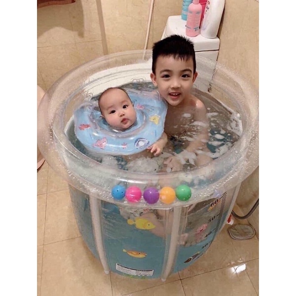 Bể bơi thành cao cho bé sơ sinh Doctor Dolphin 80x80/70x70