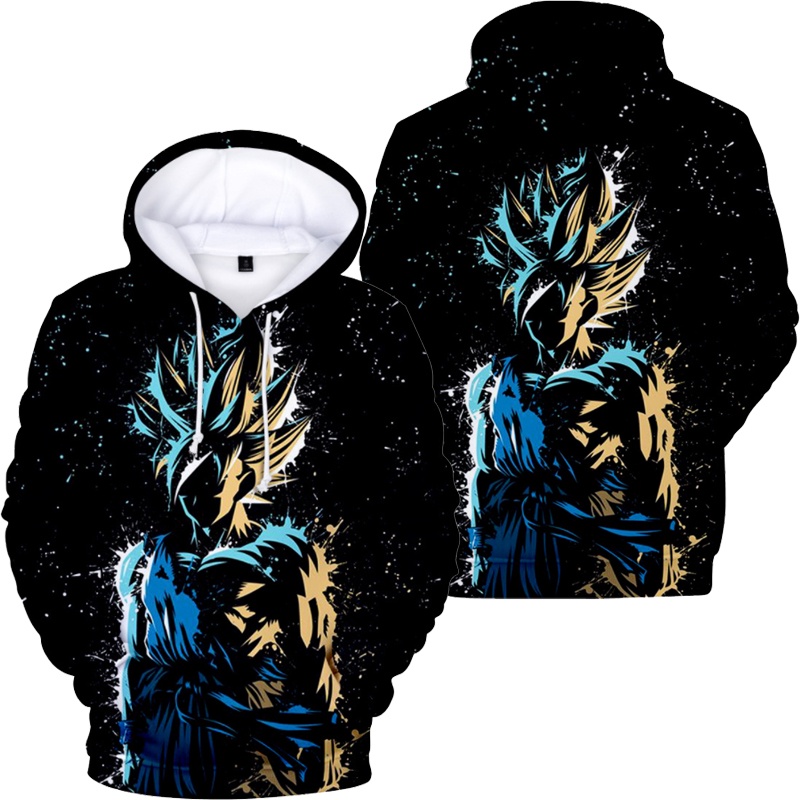 Áo hoodie Dáng Rộng In Hình goku Thời Trang Nhật Bản Cho Nam Nữ
