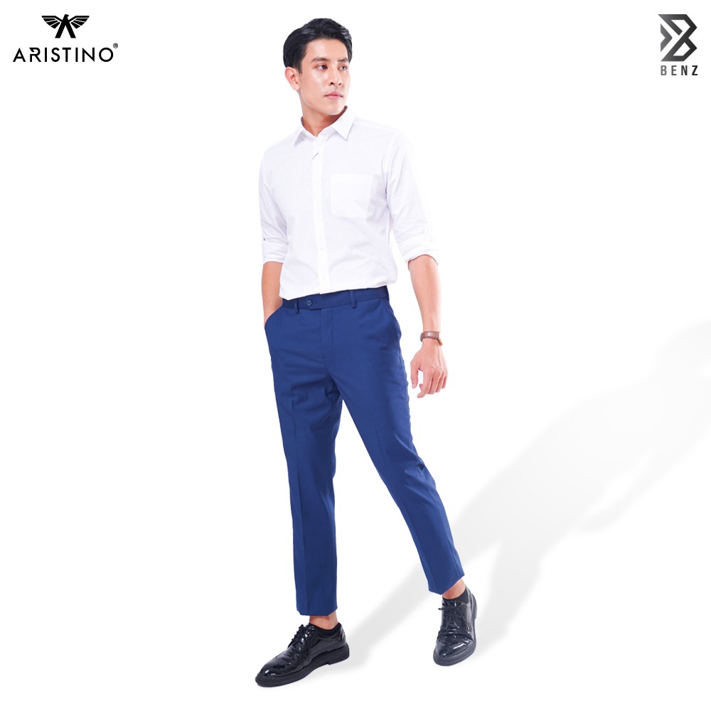 Áo Sơ Mi Dài Tay Nam Aristino Benzmen, Form Dáng Regualar Fit Thoải Mái, Có Túi Ngực, Chất Liệu Micro Pe Co Giãn -alsr19