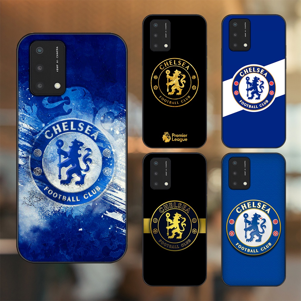 Ốp lưng Oppo A74, A93 5G, A95 viền đen in hình Chelsea FC