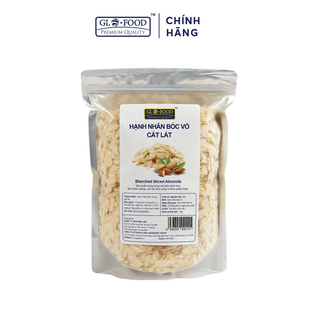 Hạnh Nhân Bóc Vỏ Cắt Lát 1 kg