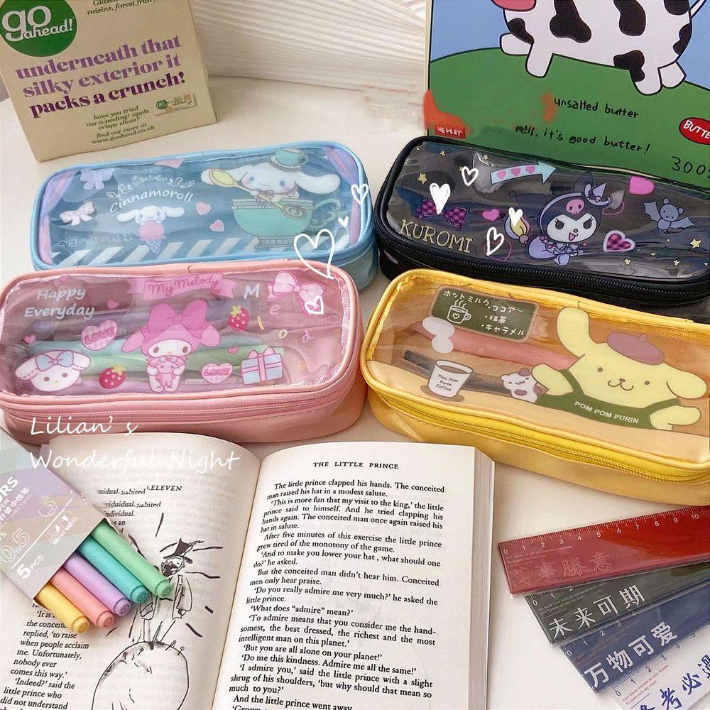 Túi Đựng Bút / Đồ Trang Điểm Kuromi Kawaii Kuromi Cinnamoroll Đa Ứng Dụng Cho Nữ