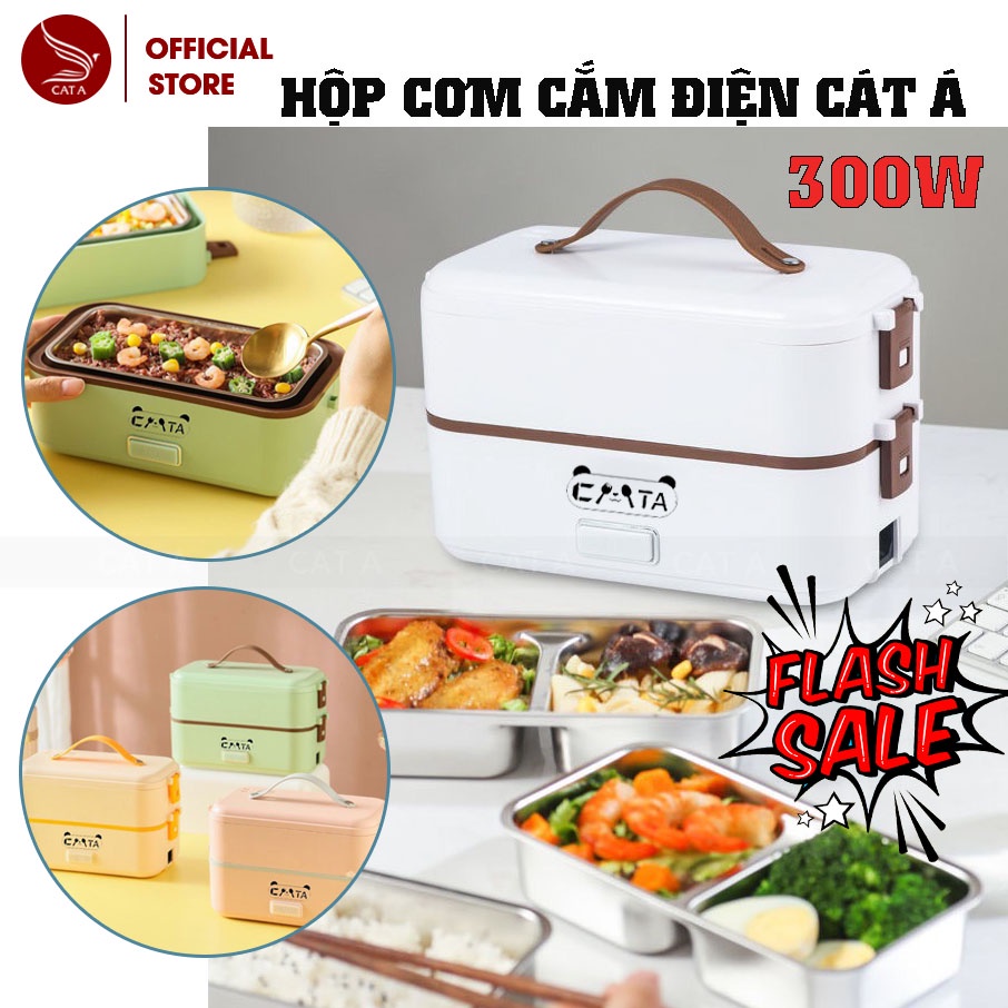 Hộp cơm cắm điện văn phòng - Hộp cơm giữ nhiệt inox 304 2-3 tầng nấu cơm, giữ nhiệt hâm nóng thức ăn!
