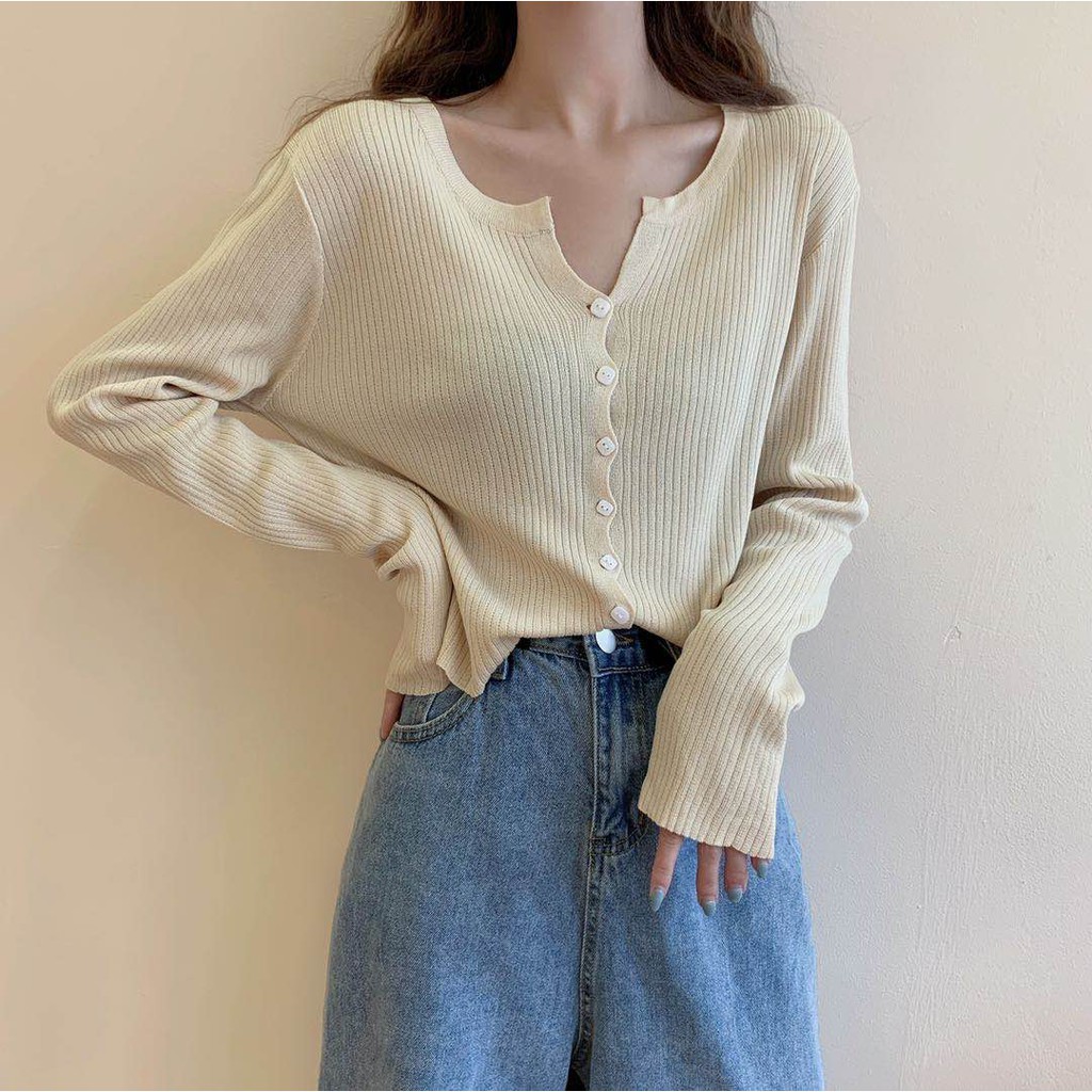 Áo khoác Cardigan dệt kim phong cách thời trang Hàn dành cho nữ | BigBuy360 - bigbuy360.vn