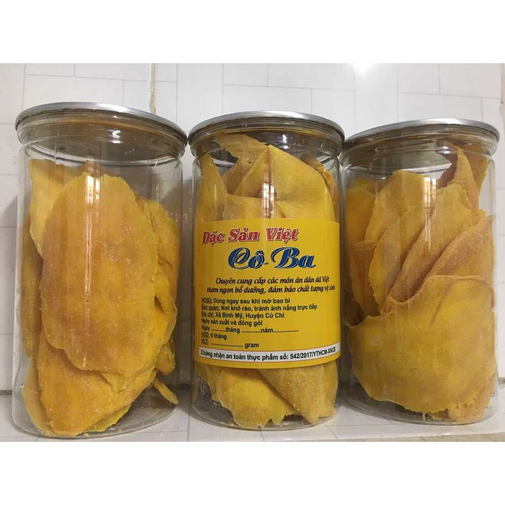 [500gram] Xoài Sấy Dẻo Thơm Ngon, Miếng To Hàng Loại 1 - đồ ăn vặt