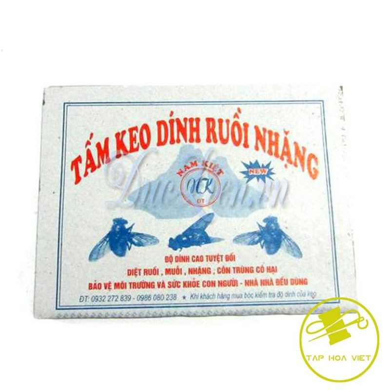 set 5 Miếng keo dán bẫy ruồi côn trùng ko độc hại, không gây ô nhiễm môi trường