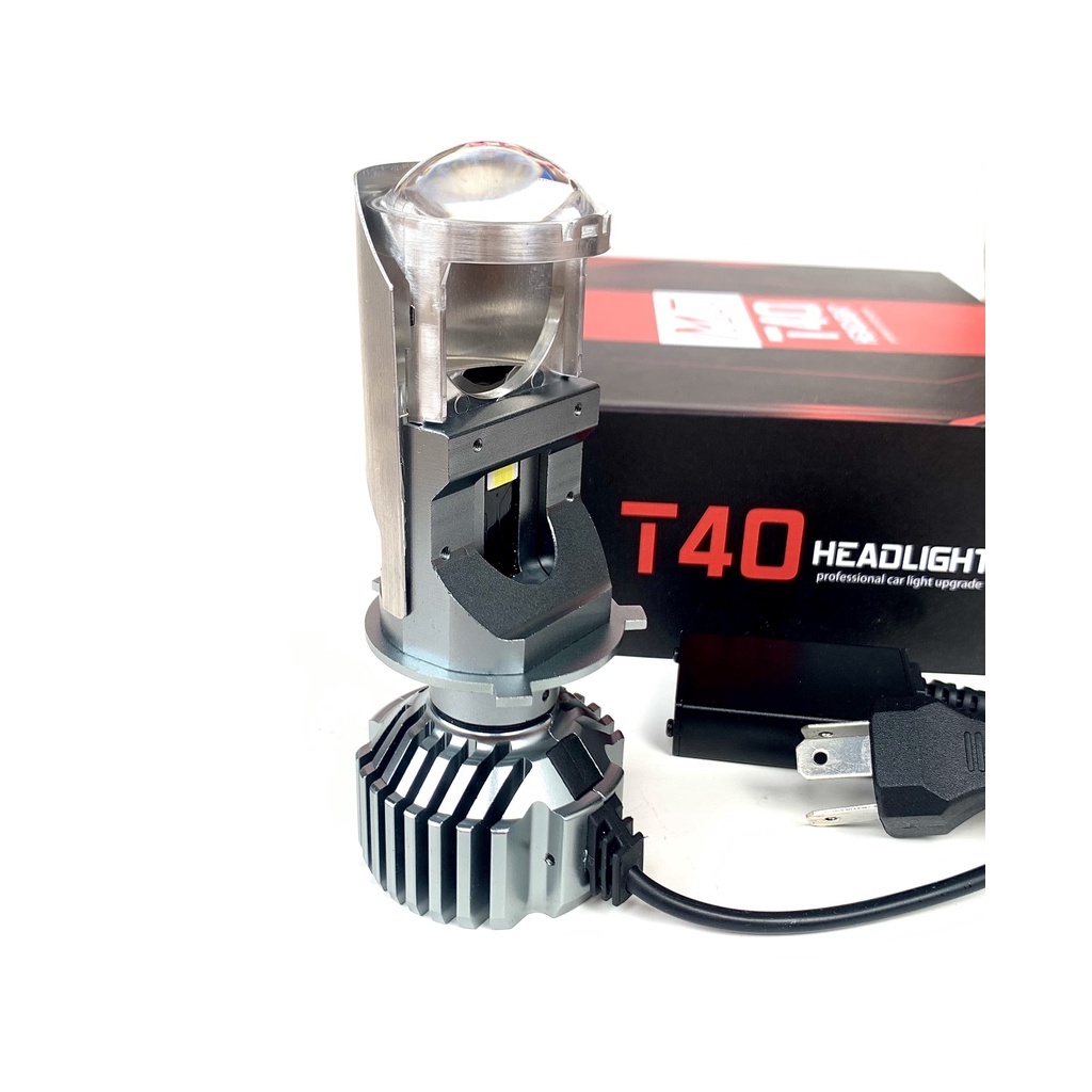Đèn Pha LED Bi Cầu Mini H4 T40/F40  Công Xuất 40w Lắp Ô tô, Xe Máy