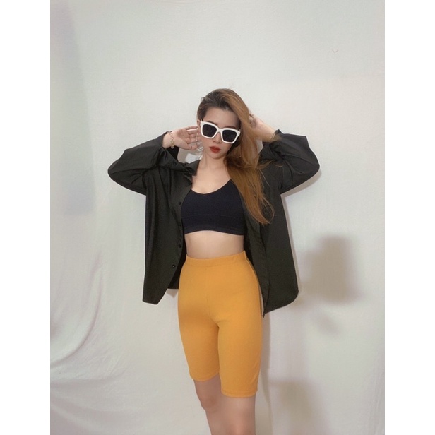 Quần Biker F21 Nhung Gân - 3834