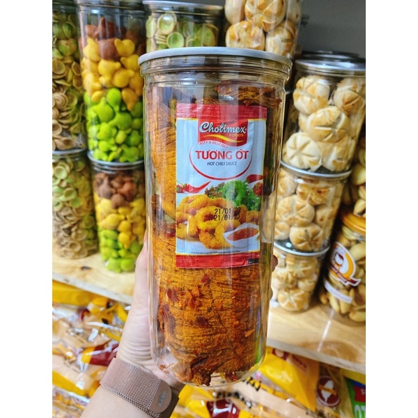 Khô bò miếng mềm loại 1 hũ 300gr - thơm ngon