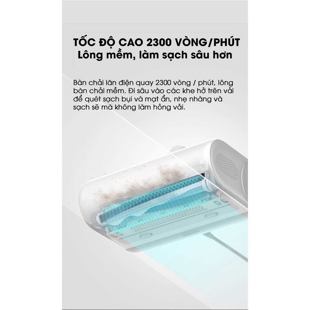 CHÍNH HÃNG Máy Hút Bụi Diệt Khuẩn máy hút bụi diệt khuẩn UV Xiaomi Mijia Mite Removal 12000Pa