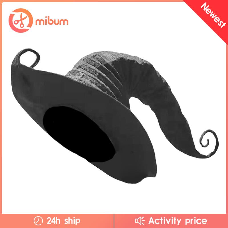 Mũ Phù Thủy Màu Đen Hóa Trang Halloween Hiện Đại