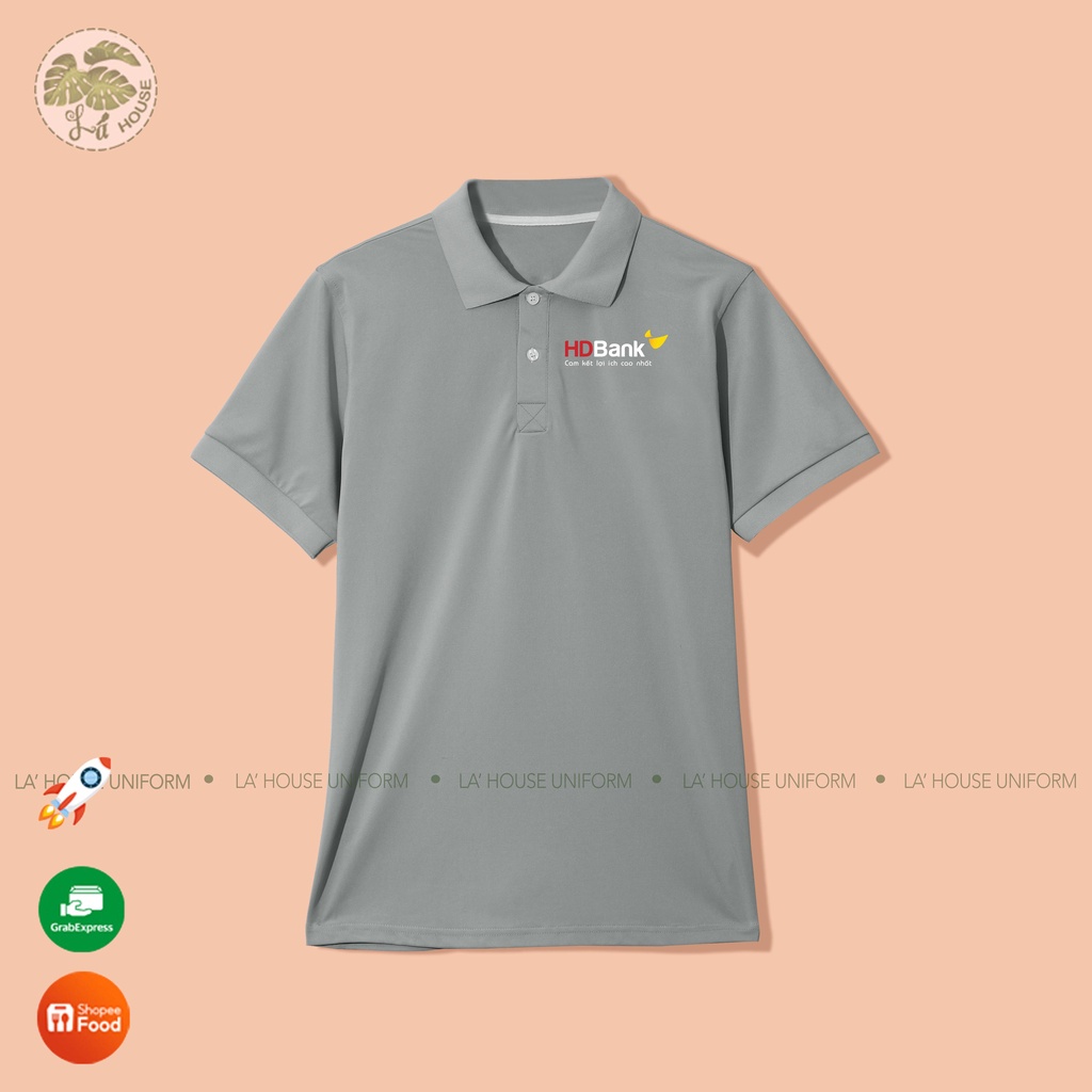 Áo thun đồng phục ngân hàng La ' House Uniform -HD Bank