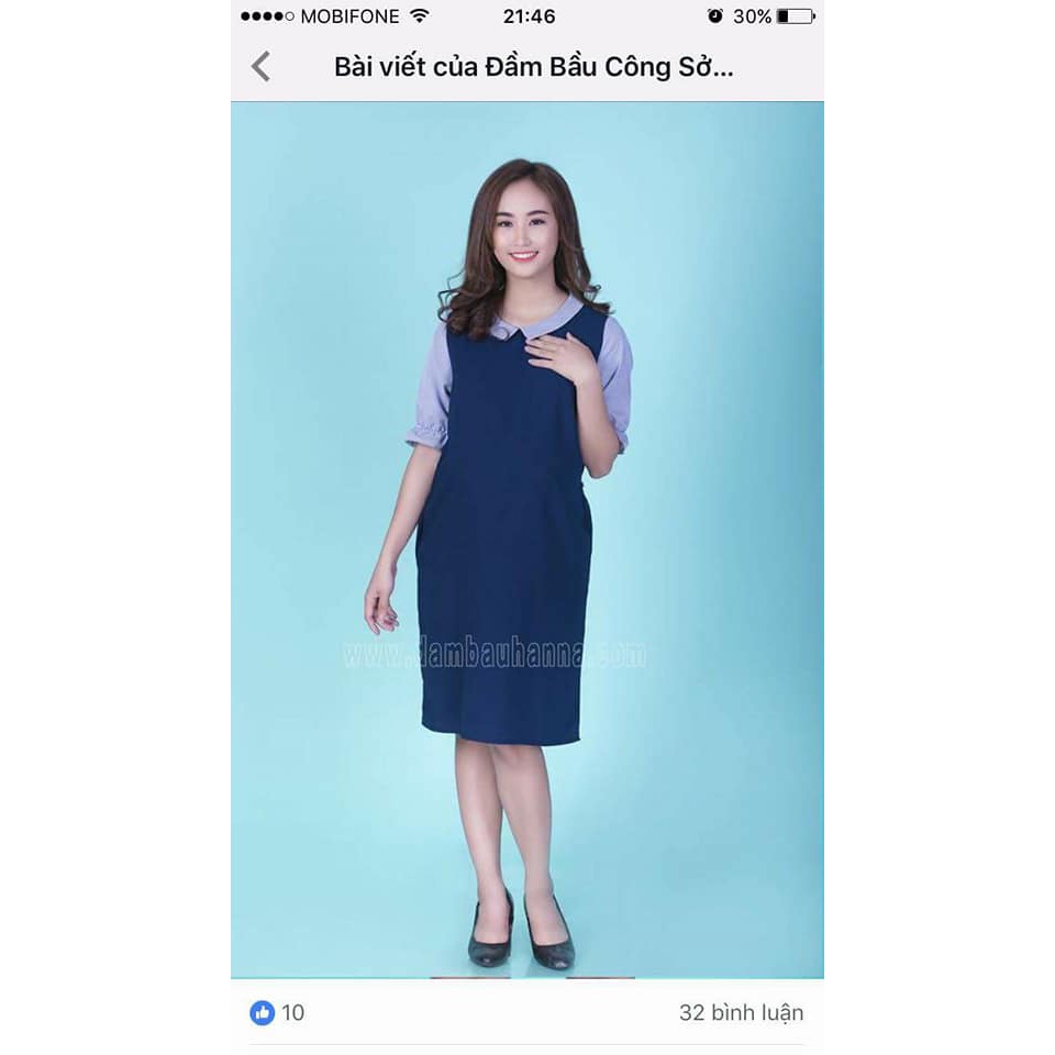 Đầm bầu công sở