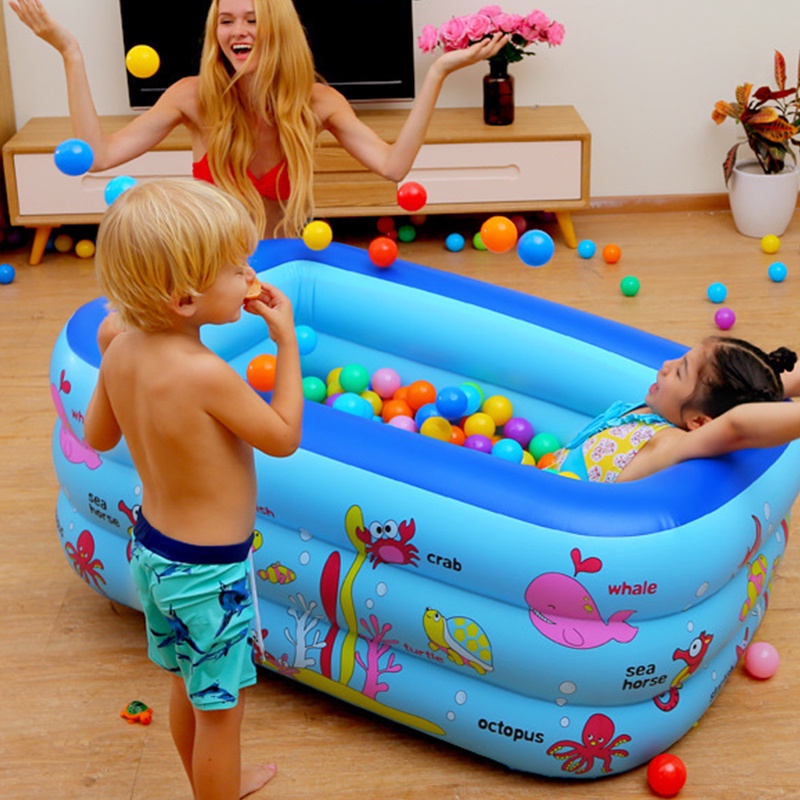 Bể Bơi, Phao Bơi Cho Bé Thành Cao 3 Tầng 1M3