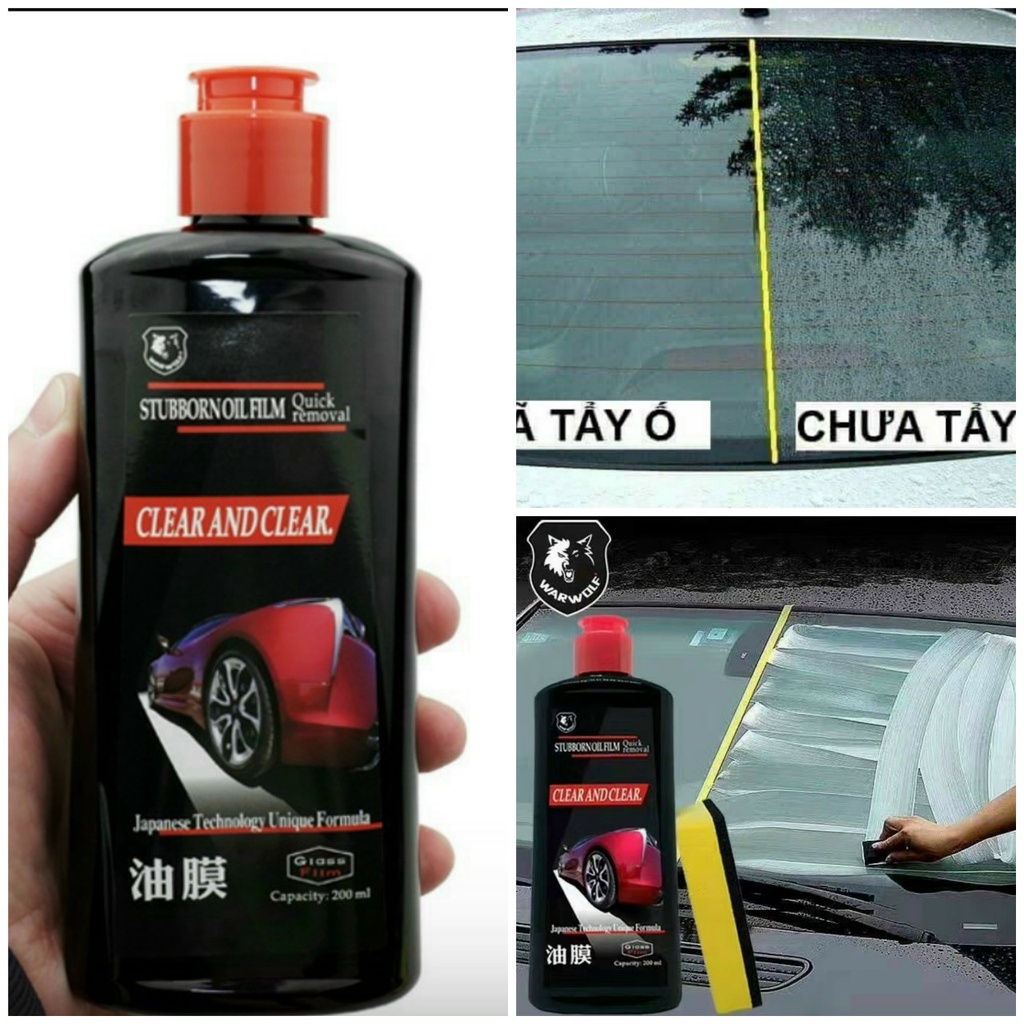 Tẩy Ố, Mốc, Cặn Kính Ô Tô Cao Câp Warwol [ Chính hãng ]