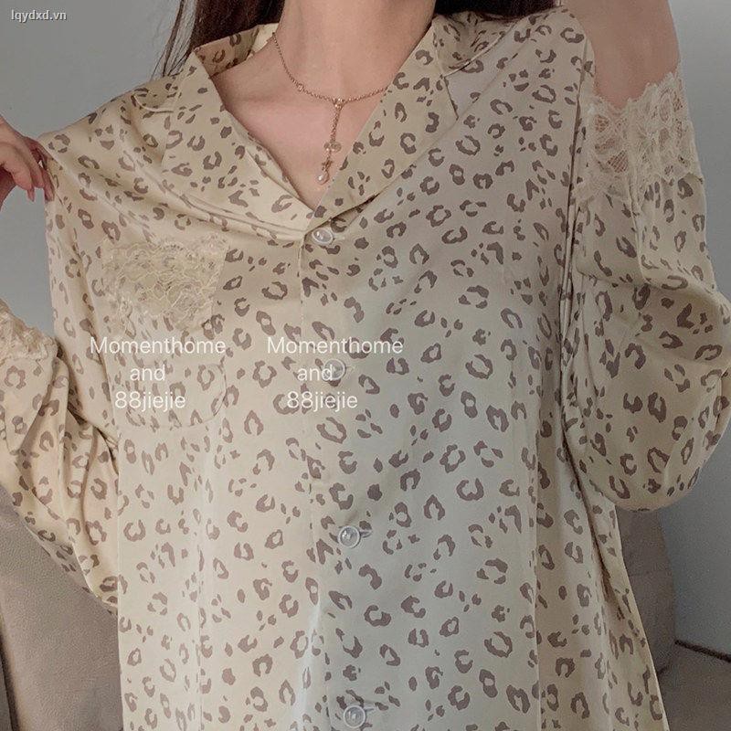 Đồ ngủ in họa tiết thời trang xuân thu 2020 dễ thương cho nữ