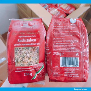 Mì chữ hữu cơ Rapunzel 250g