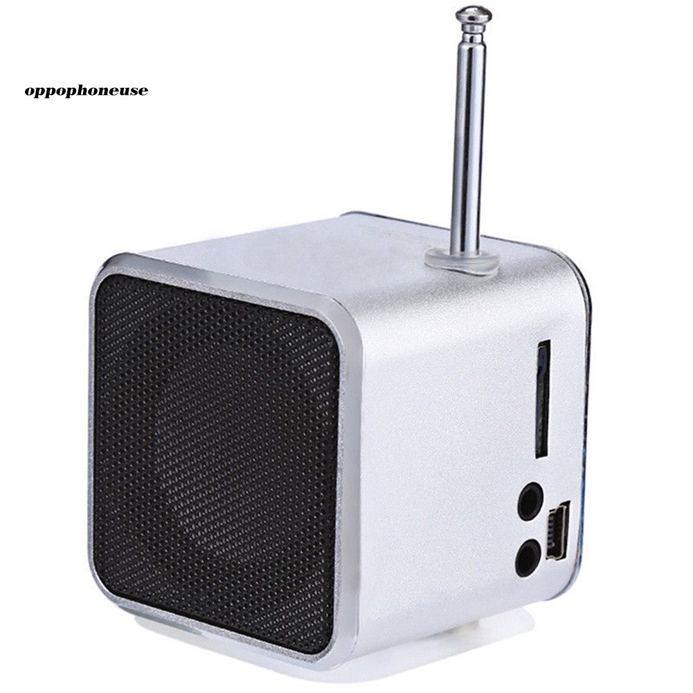 【OPHE】TD-V26 Mini Portable Sound Speaker TF Card FM Radio AUX Stereo Music Player