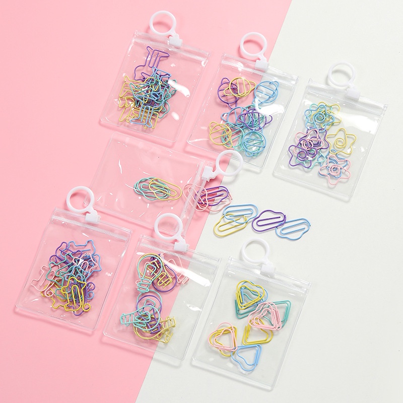 Set 10 Kẹp Giấy Kim Loại Màu Sắc Macaron