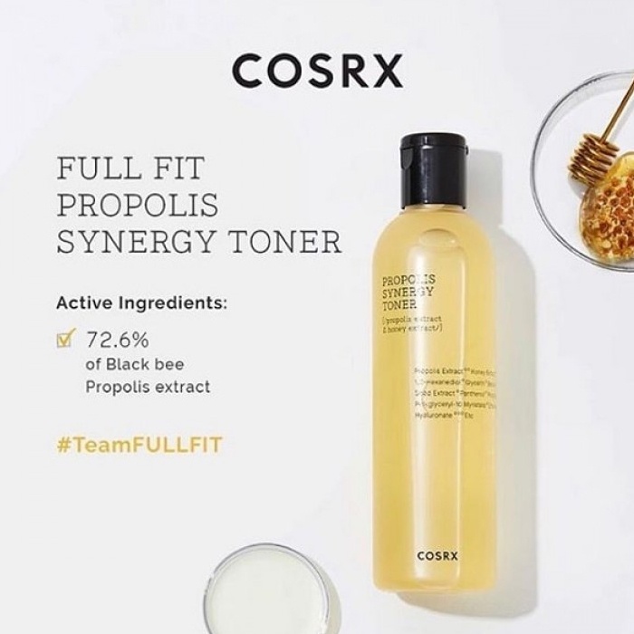 Bộ toner 150ml kem nhẹ 65ml và ampoule làm sáng rạng rỡ 30ml Cosrx chứa keo ong toàn phần
